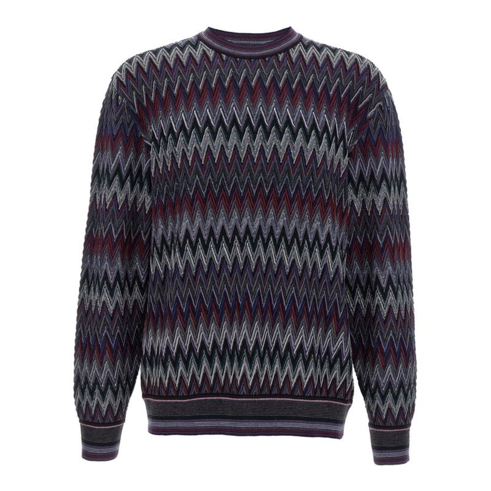 Missoni Blue Wool Men's Cardigan